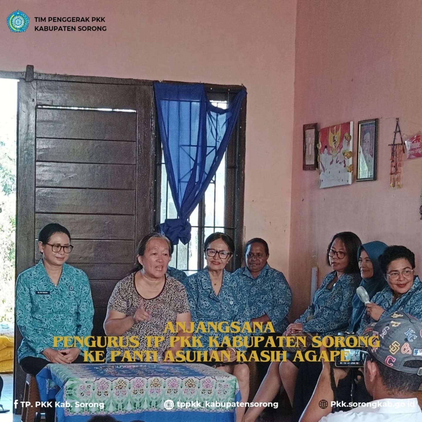 Anjangsana di Panti Asuhan Kasih Agape, kelurahan Majaran distrik Salawati
