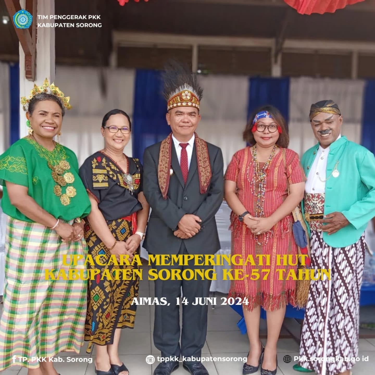 Upacara memperingati HUT kabupaten Sorong ke-57 Tahun 2024