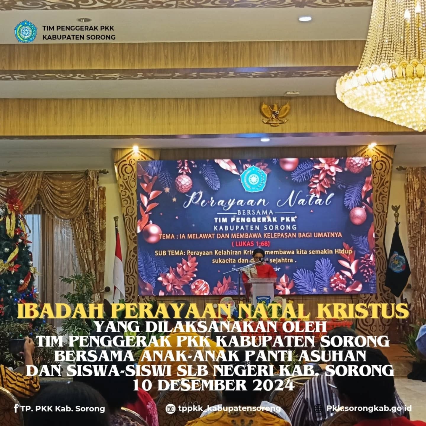 Ibadah perayaan Natal Kristus Tahun 2024 bersama anak-anak Panti Asuhan Kasih Agape  Walal dan Panti Asuhan Sinar Kasih km 24